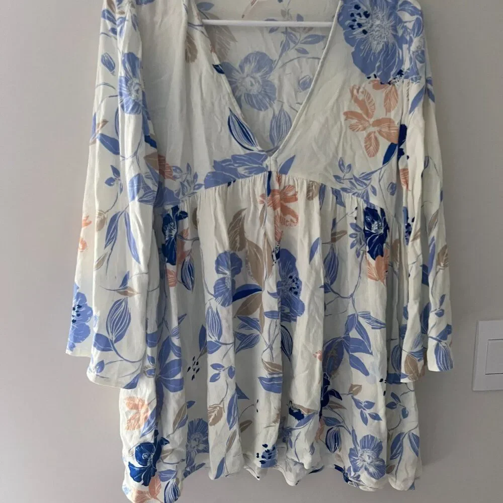 Free People Bella Printed Floral Tunic size M‎